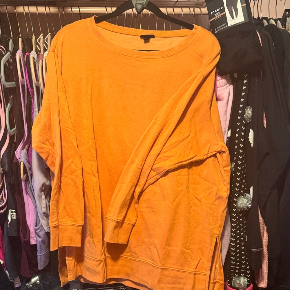 Bright Orange Women's Crewneck Sweatshirt